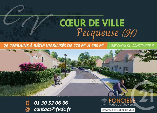 terrain à vendre - 545.0 m2 - PECQUEUSE - 91 - ILE-DE-FRANCE - Century 21 Ld Immobilier